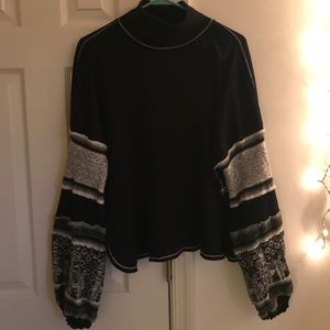 Free People balloon sleeve sweater